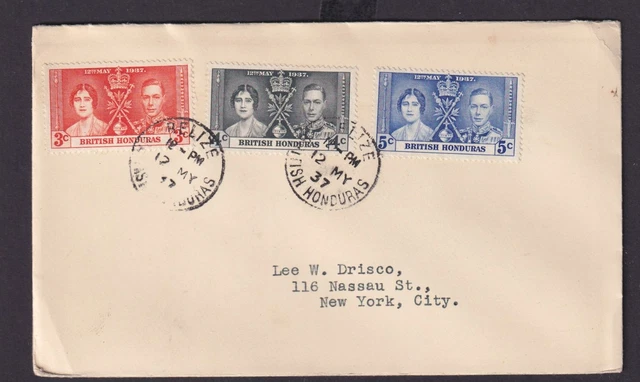 Briefmarken Britische Kolonien British Honduras König Georg Elisabeth Krönung