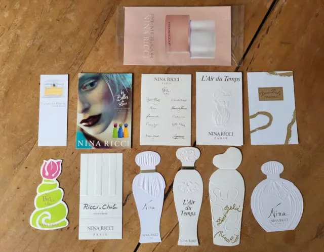 Lot de 12 cartes Nina Ricci