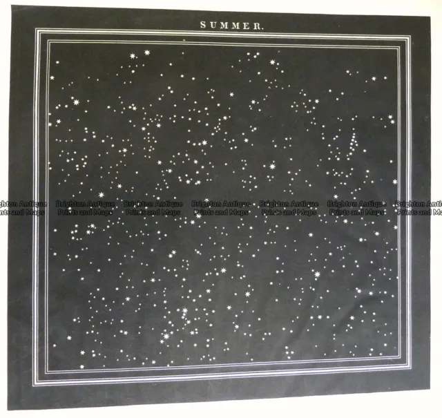 Antique Map 16-256 Celestial by Middleton c.1842
