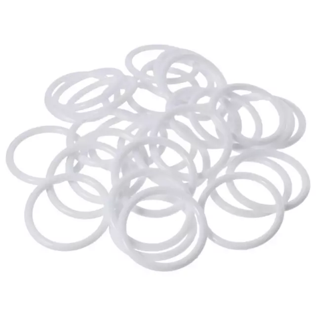 30pcs 60mm White Rings Hoops Plastic Macrame Rings  for DIY Art Crafts