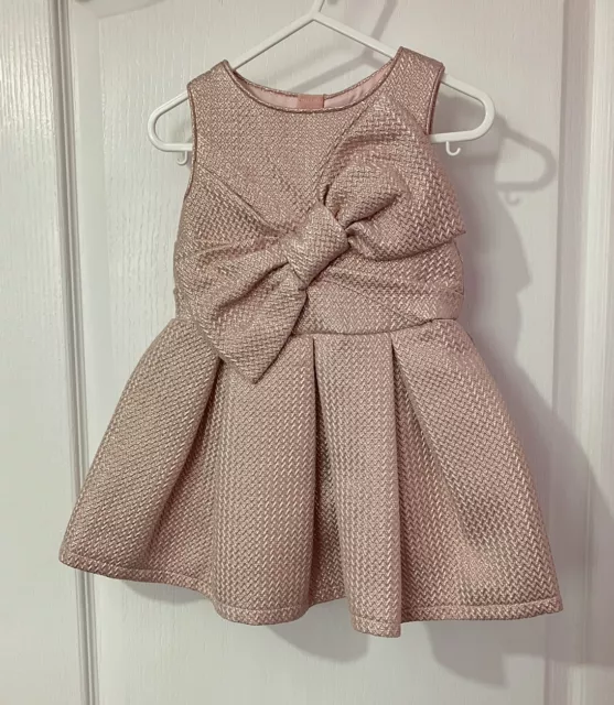 Ted Baker Baby Toddler Girl Pink Occasion Wedding Party Dress 12-18 Months