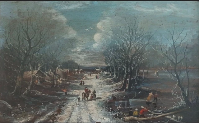 Scuola Olandese - Paesaggio Invernale