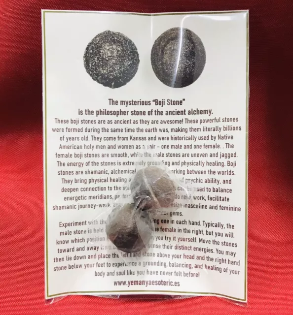 Genuine Boji Stone Pair  Eyeglasses Stones Boji / Amulet, Ritual, Pagan