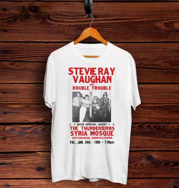 Stevie Ray Vaughan Double Trouble Live Tour Concert Vintage T Shirt Size TR7709