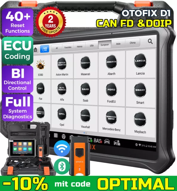 2024 OTOFIX D1 Profi KFZ OBD2 Diagnosegerät Scanner ALLE SYSTEM ECU Key Coding