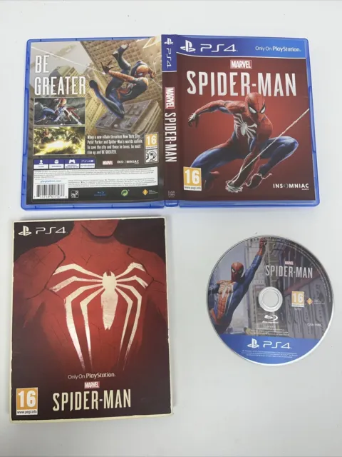 Marvels Spider-Man Only On Playstation Limited Edition Sleeve With Game PS4