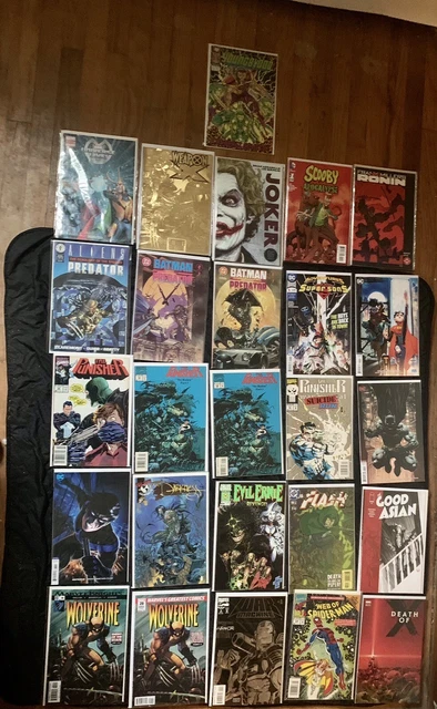 Mixed Comics Lot Of 27 Marvel, DC, Image, Chaos, Top Cow, And Dark Horse Comics!