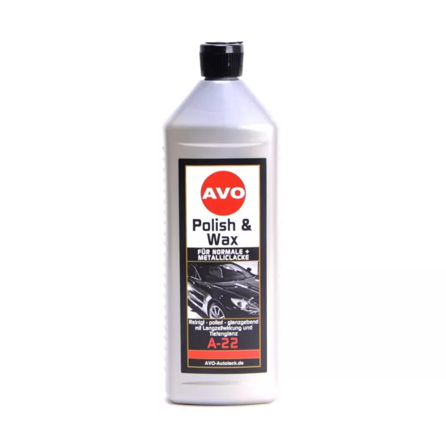 AVO Polish und Wax 1000ml Auto Politur und Versiegelung für Autolack A4287