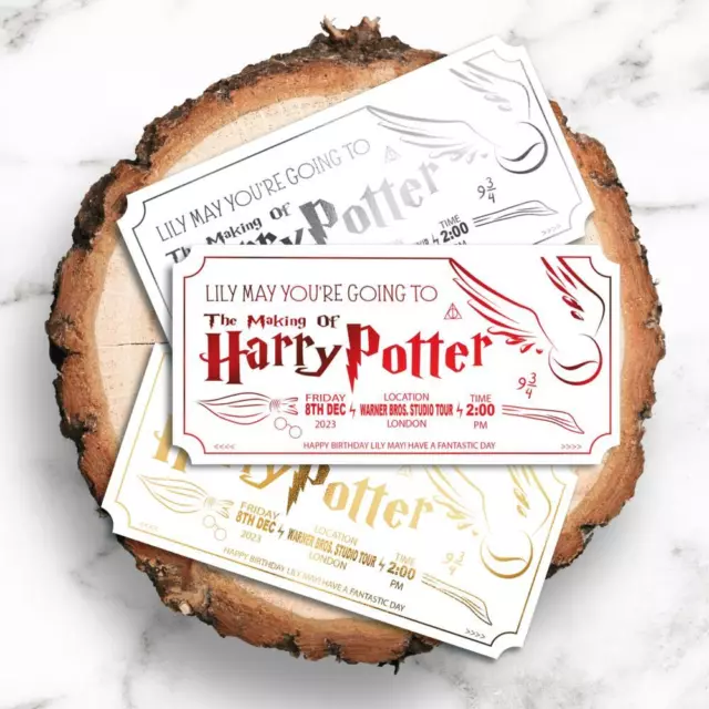 Ticket  Harry potter, Invitation, A imprimer