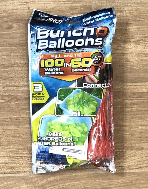 ZURU BUNCH O Balloons Fill & tie Water Balloons, QTY 100 Red, Yellow