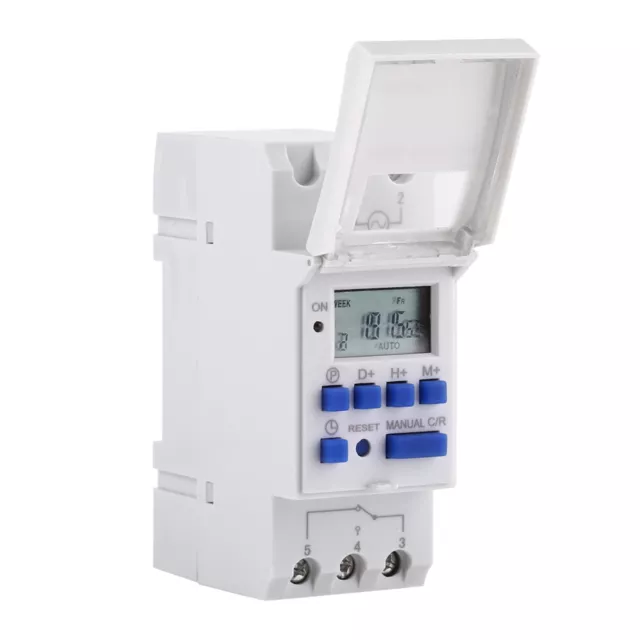 Digital LCD Power Programmable DIN Rail Timer Time Switch Relay AC  AU