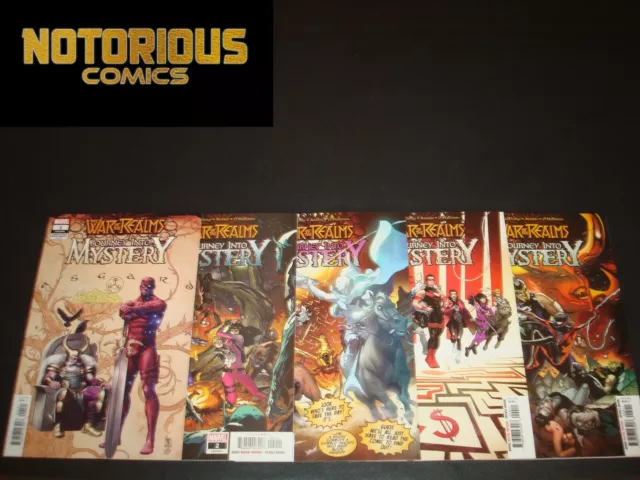 War of the Realms Journey into Mystery 1-5 Complete Comic Lot Run Variant Set