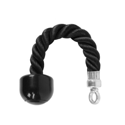 Trizeps Seil 70cm Mit Rutschfesten Griffen - Fitness Seil Für Kabelzug & Kraftturm