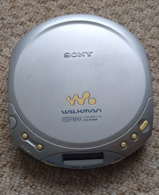 VINTAGE SONY D-E330 ESP MAX CD Walkman-Classic 1990- query working? $12 ...