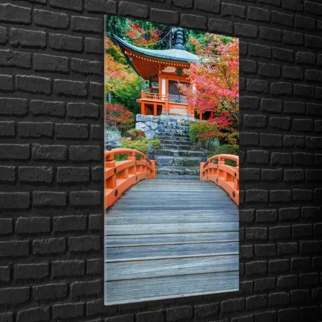 Wandbilder Glasbilder XXL 70x140 Daigoji Tempel in Kyoto Antike Architektur