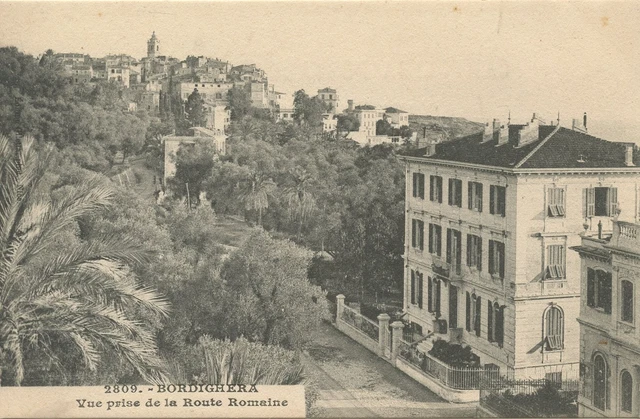 Tirage Albuminé Vintage Bordighera Italie (vue Générale) Circa 1885 - Format 21x27 Cm