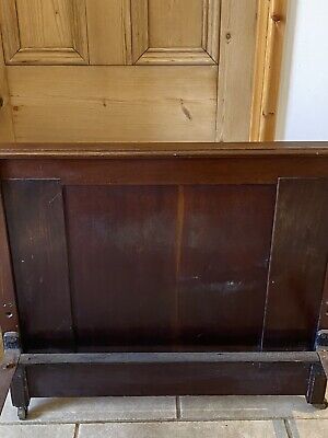 Super Antique Edwardian Inlaid Mahogany Single Bed Country Cottage Bedroom Chic 10