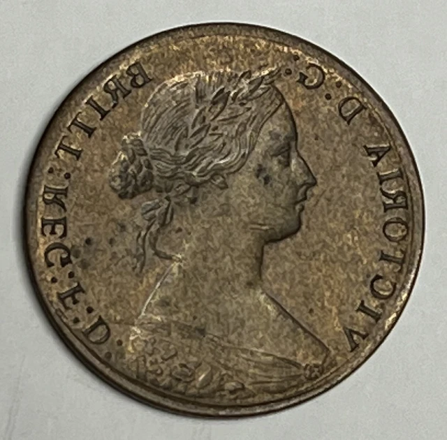 RARE VF Victoria Reverse Brockage Error Penny Great Britain coin 1 Very Fine RARE VF Victoria Reverse Brockage Error Penny Great Britain coin 1 Very Fine