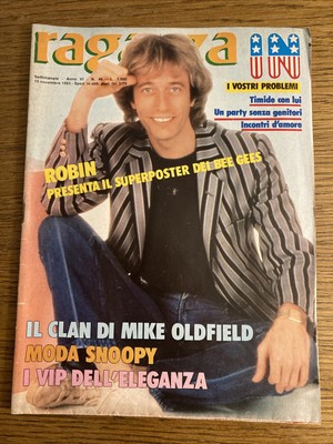 The Bee Gees Poster Mike Oldfield Marcella Bella Jack Coleman Teen Magazine 1983 