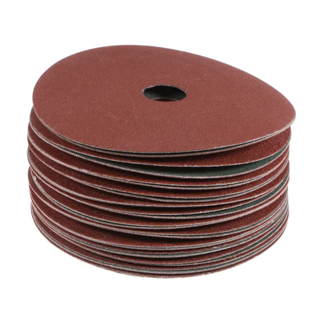25pcs 120 Grit Aluminum Oxide Resin Fiber Discs 4"x5/8" Abrasive Discs