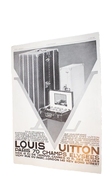 Publicité Ancienne Louis Vuitton 1927 – Originale, Issue De Magazine, France