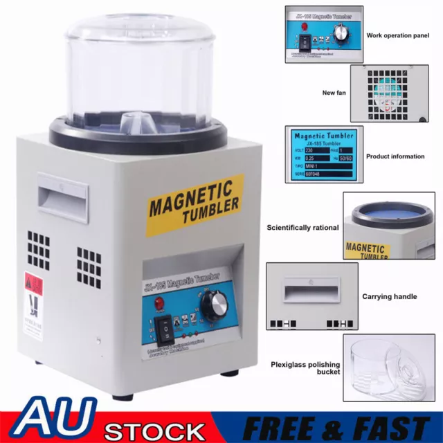 Magnetic Tumbler Jewelry Polisher KT-185 Finishing Gold Polishing Machine Tools