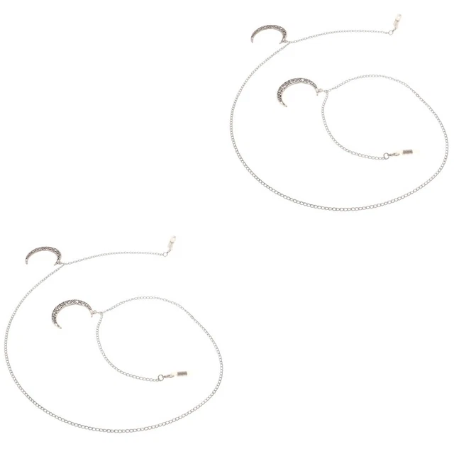 2 PCS Eyeglass Cord Glasses Chain Moon Viski Glasses Eyeglasses Chain Lanyard