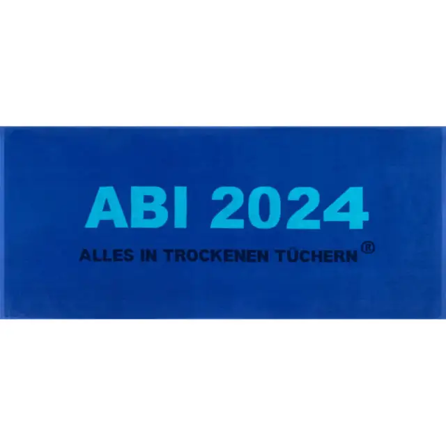 Abi Strandlaken 2024 Badetuch Abitur Geschenk Abilaken Strandtuch Kornblau