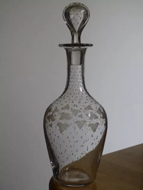 Ancienne Carafe Pour A Cave Liqueur De Cristal De Baccarat Modele Napoleon Iii