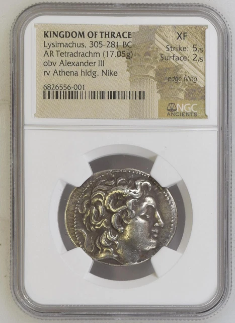 Lysimachus, 305-281 BC KINGDOM OF THRACE AR Tetradrachm Lysimachus, 305-281 BC KINGDOM OF THRACE AR Tetradrachm