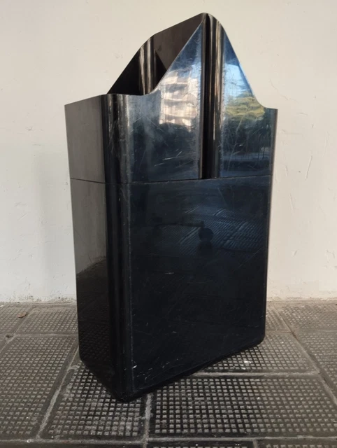Portaombrelli/bastone in ottone martellato - A