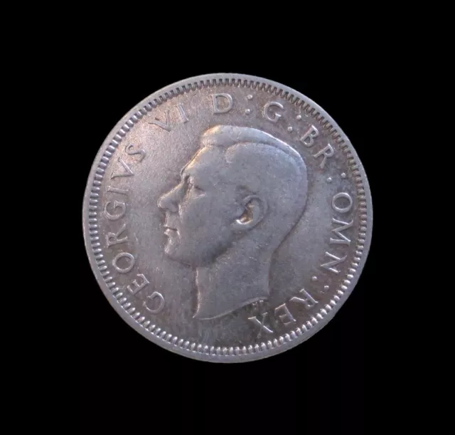 Great Britain Shilling George Vi 1939 Silver Km 854 #1878#
