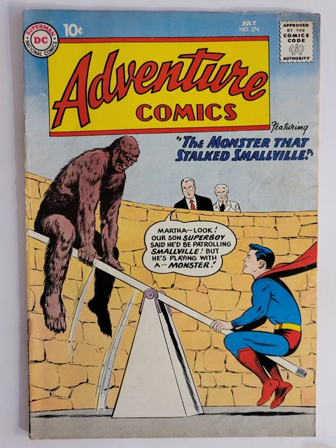 ADVENTURE COMICS #274 (VG/F) 1960 "THE MONSTER that STALKED SMALLVILLE!" SILVER