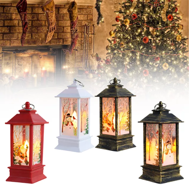 2X Christmas Acrylic LED Light Up Decoration Festive Indoor Outdoor Xmas Lamps