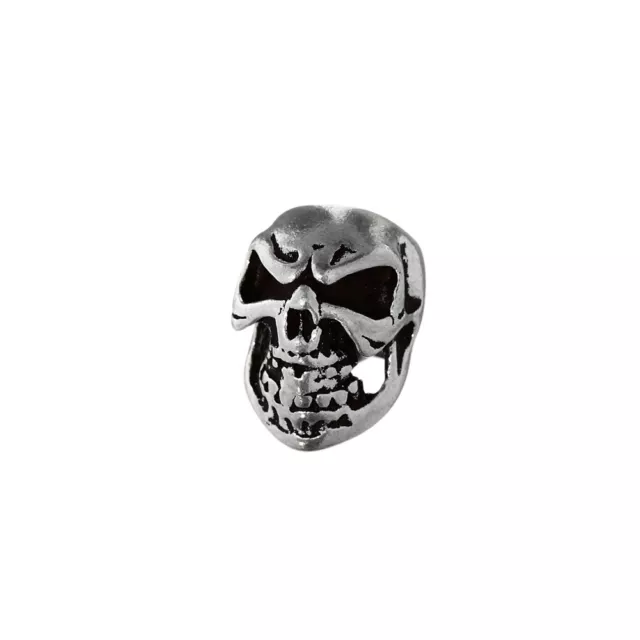 Haarschmuck Bartperle JACK Totenkopf 925 Sterlingsilber Lockenperle 6396