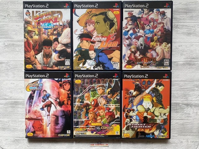 SONY PS2 Hyper Street Fighter Ⅱ & Fighting Jam & EX3 & STRIKE & MARVEL &...