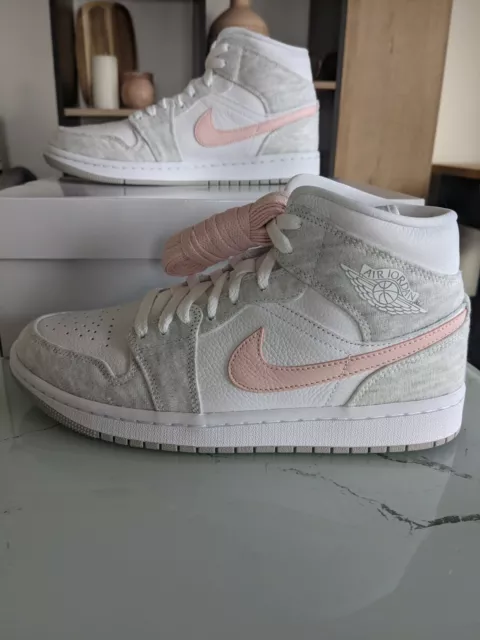 NIKE AIR JORDAN 1 mid Iron Ore Atmosphere white size 41 EU 9.5 US Wmns EUR 240 00 PicClick FR