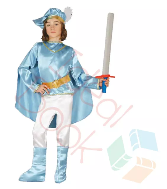 PRINCIPE AZZURRO VESTITO Carnevale Cenerentola Prince Charming Costume  PRICE02 EUR 105,90 - PicClick IT