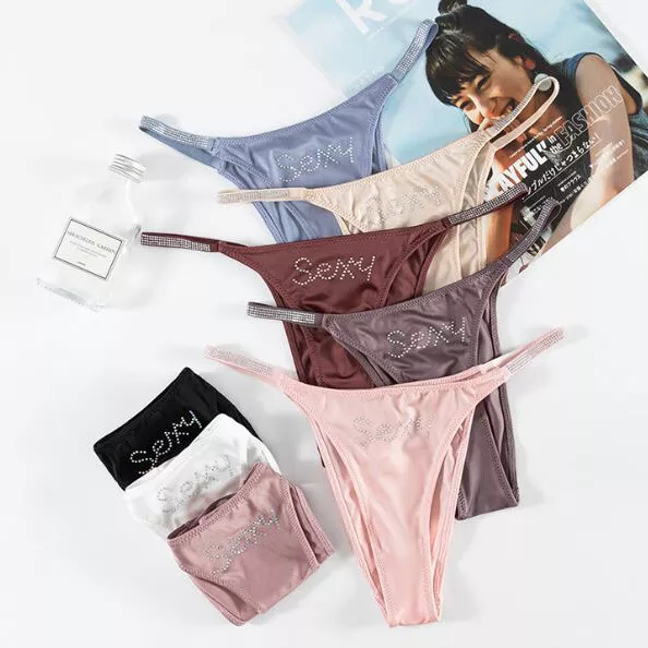 1/5 Pack Lot Womens Sexy Panties Thong Satin G-string Bikinis Briefs Underwear