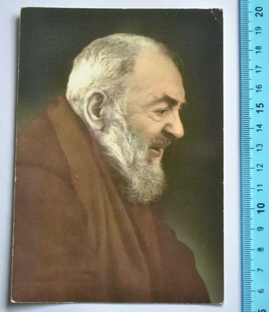 Cartolina Santino San Padre Pio San Ginni Rotondo Ediz. Auritano nv anni 70