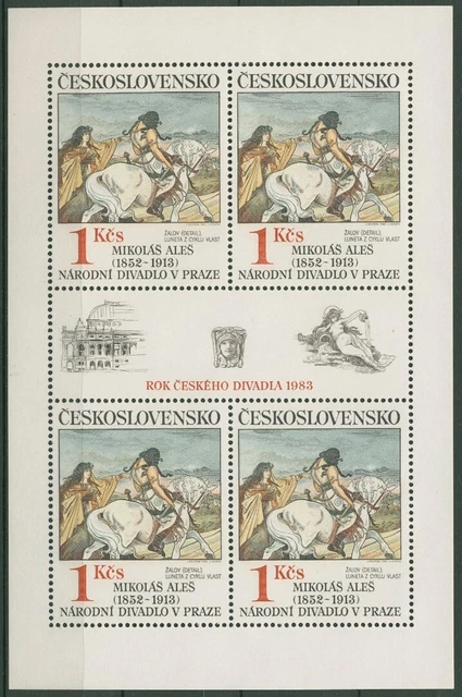 Tschechoslowakei 1983 Nationaltheater Gemälde Klbg. 2737 K postfrisch (C91929)
