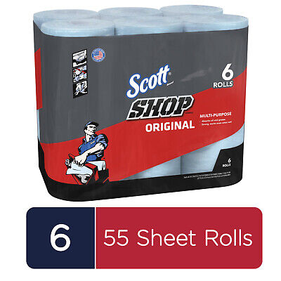 Scott Professional Multi-Purpose Shop Towels [55 Sheets] per Roll 6 Ct , free.