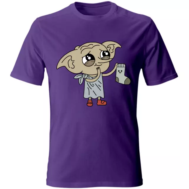 T-shirt Dobby is a free elf Harry Potter Hogwarts funny party movie  S-XXL