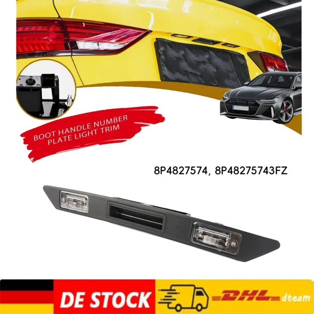 License Plate Light Handle Strip Push Button For Audi A3 A4 A6 Q7 (2001-2013) - Part 8P4827574