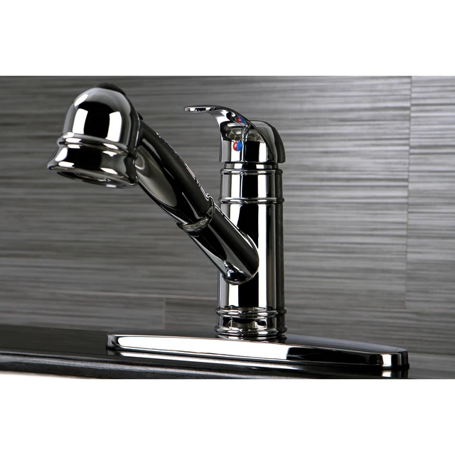 Eden Chrome Pullout Kitchen Faucet Polished