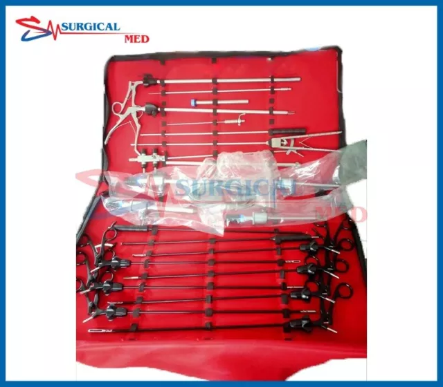 Laparoscopic Instruments Set of 28 pcs German Quality