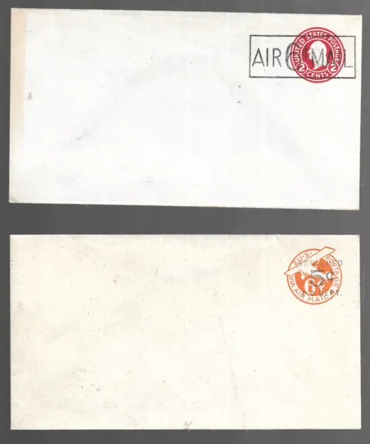 US 6c U434 Airmail Overprint on 2c UC10 5c on 6c  Mint Postal Stationary ENTIRE