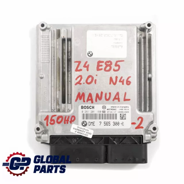 BMW Z4 E85 2.0i N46 150HP ECU Control Módulo Kit DME 7565300 EWS Clave Manual 3
