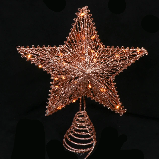 18-teiliges Weihnachtsstern-Set - Blaue Kunststoff-Sterne Für Deinen Weihnachtsbaum