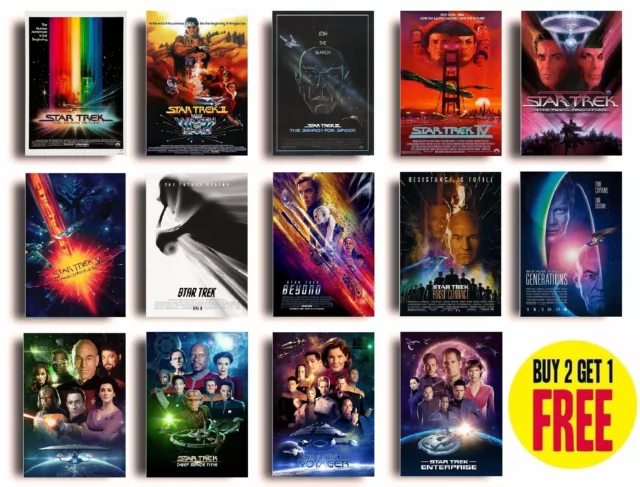 A4 STAR TREK POSTER COLLECTION Print Film Cinema Wall Decor Fan Art